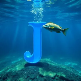 Fish — letter J