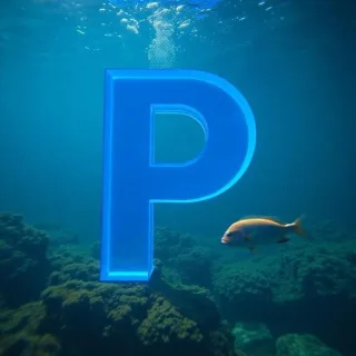 Fish — letter P