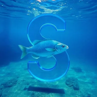 Fish — letter S