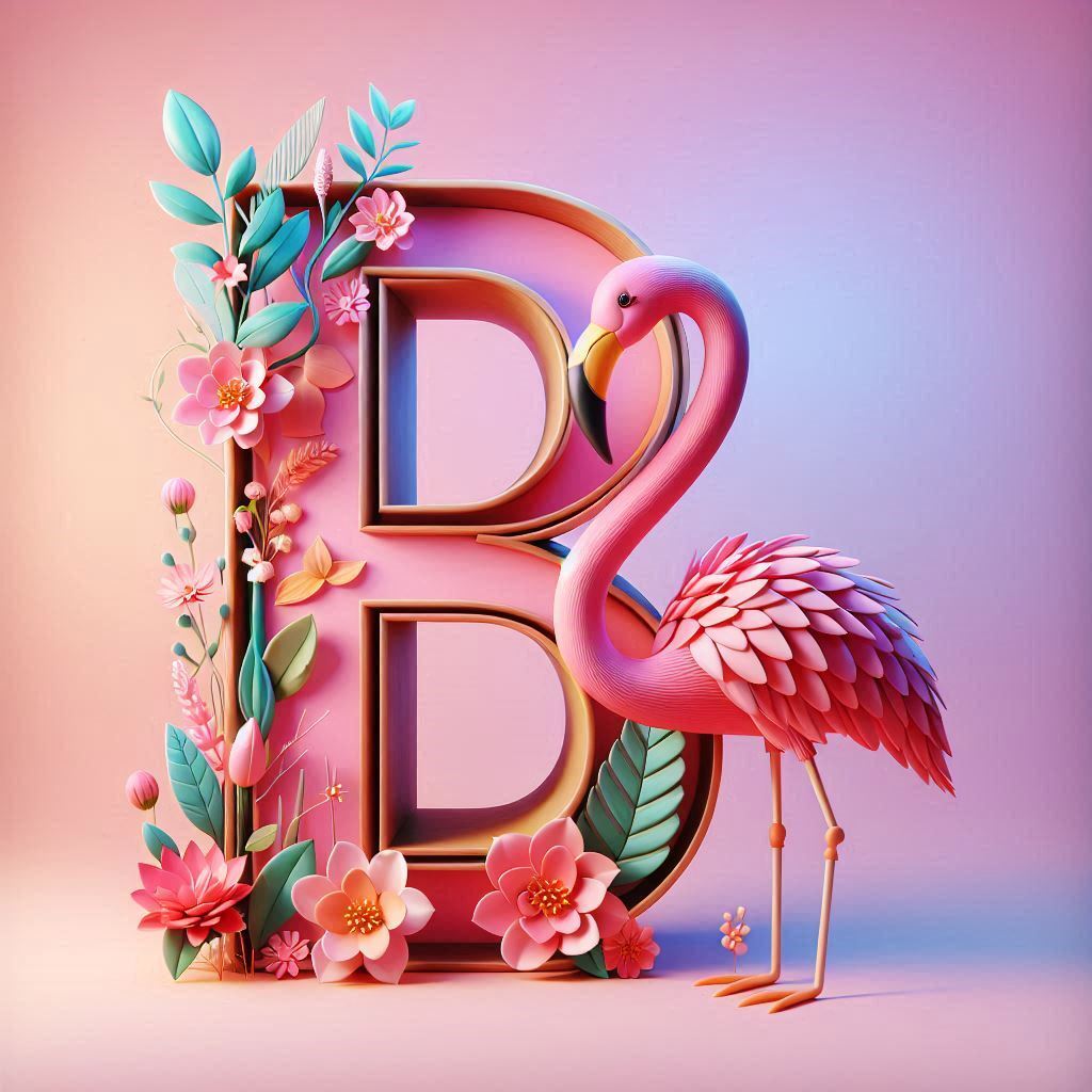 Flamingo — letter B