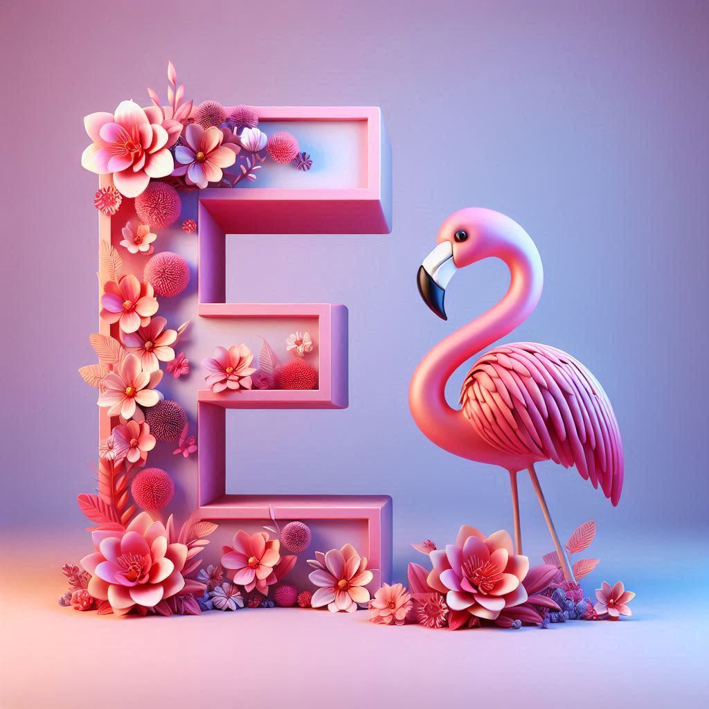 Flamingo — letter E
