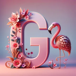 Flamingo — letter G