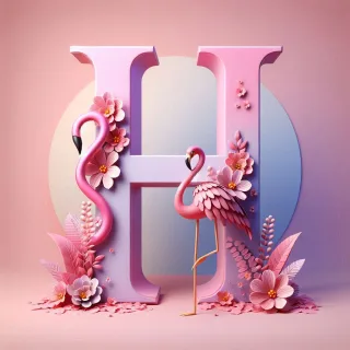 Flamingo — letter H