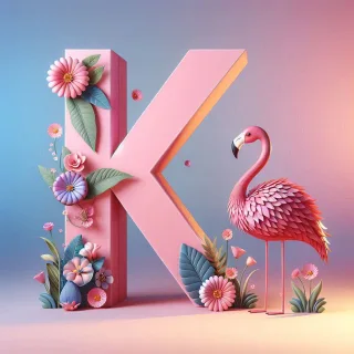 Flamingo — letter K