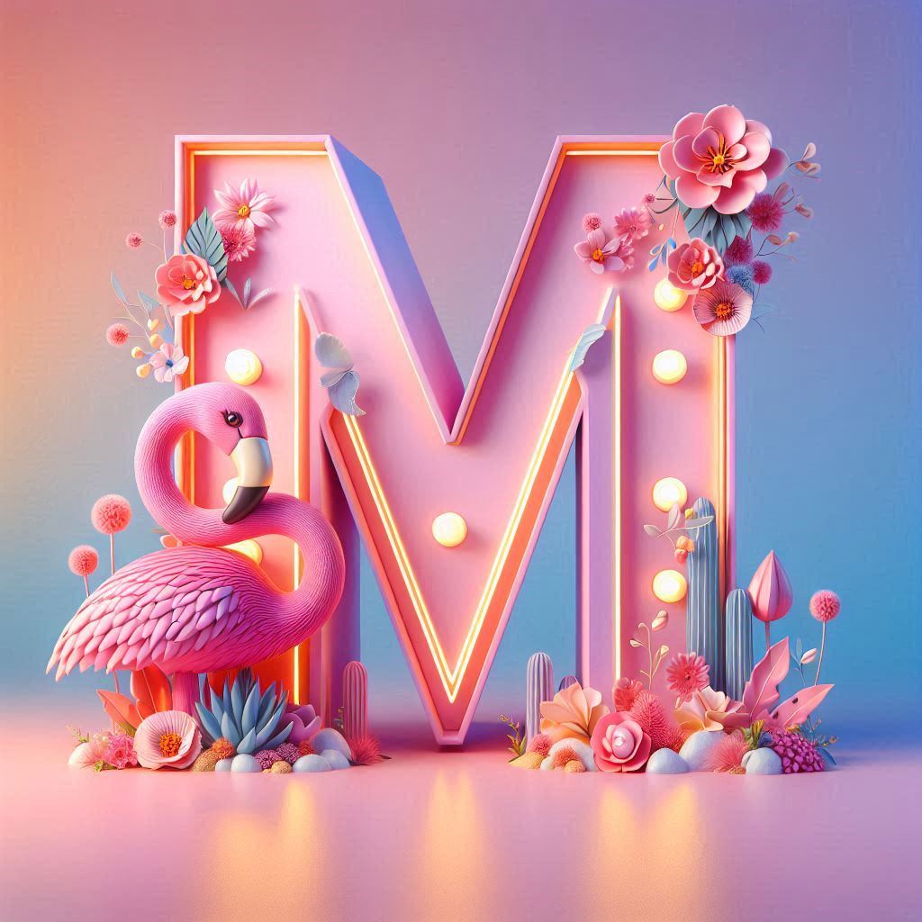 Flamingo — letter M
