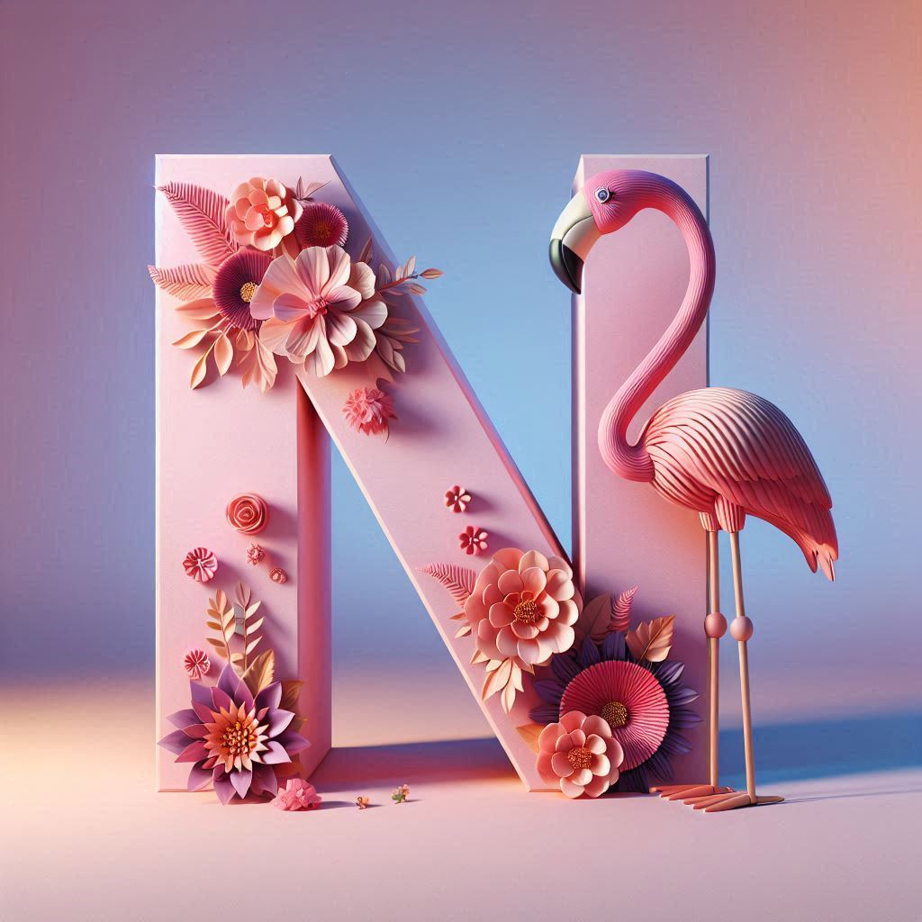 Flamingo — letter N