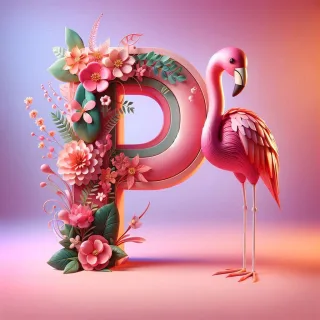 Flamingo — letter P
