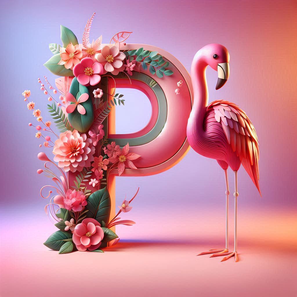 Flamingo — letter P