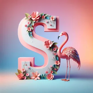 Flamingo — letter S