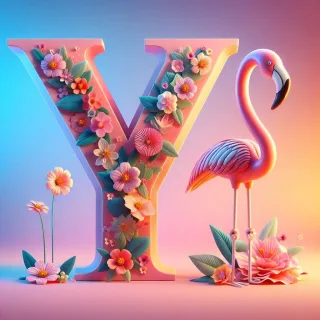 Flamingo — letter Y