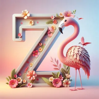 Flamingo — letter Z