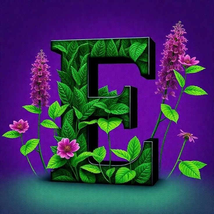 Flowers 2 — letter E