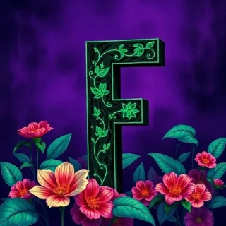 Flowers 2 — letter F