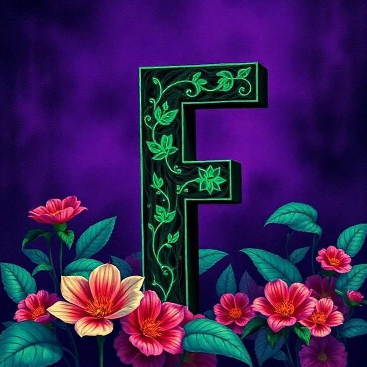 Flowers 2 — letter F
