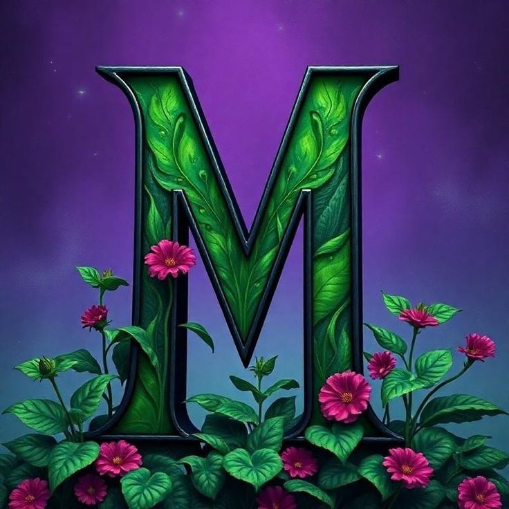 Flowers 2 — letter M