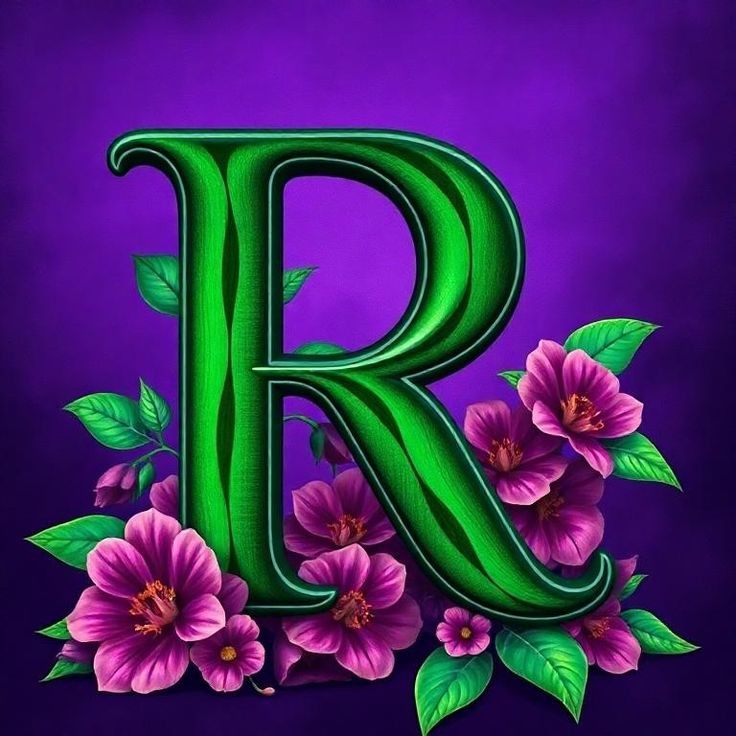 Flowers 2 — letter R