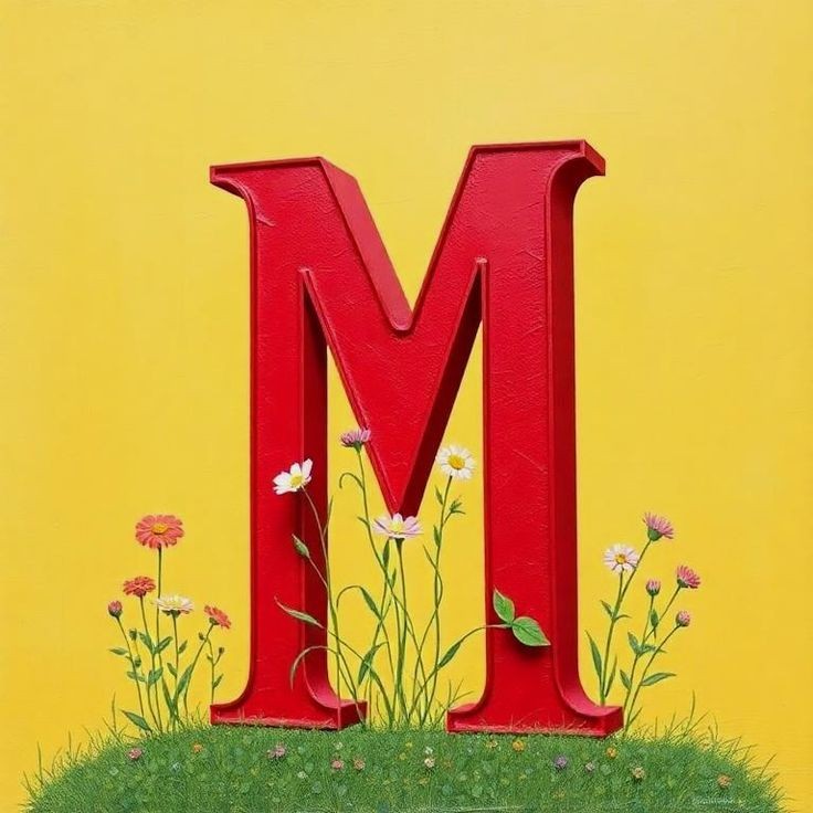 Flowers 3 — letter M