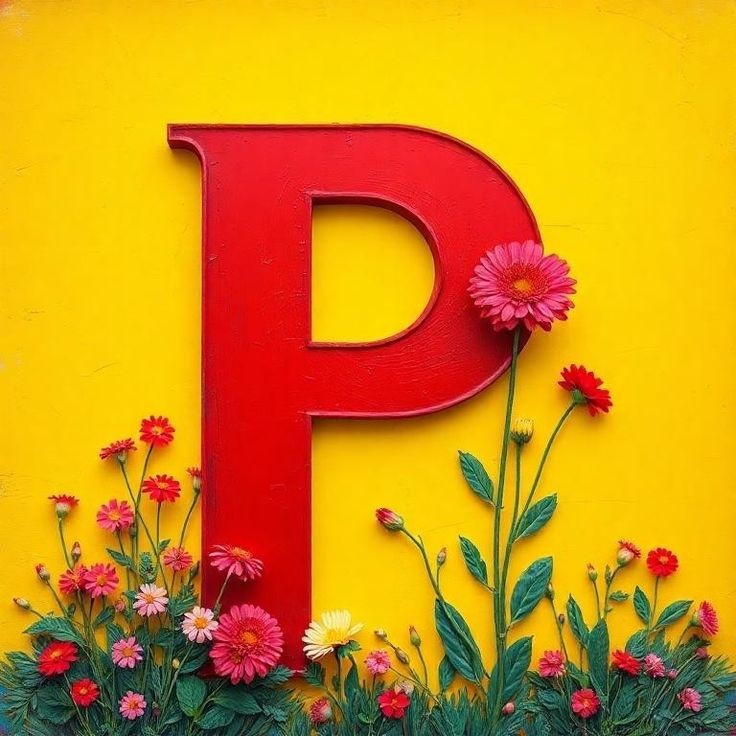 Flowers 3 — letter P