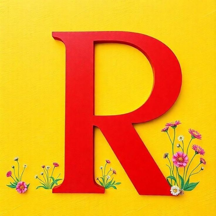 Flowers 3 — letter R