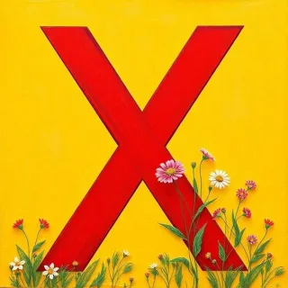 Flowers 3 — letter X