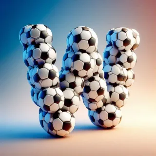 Football — letter W