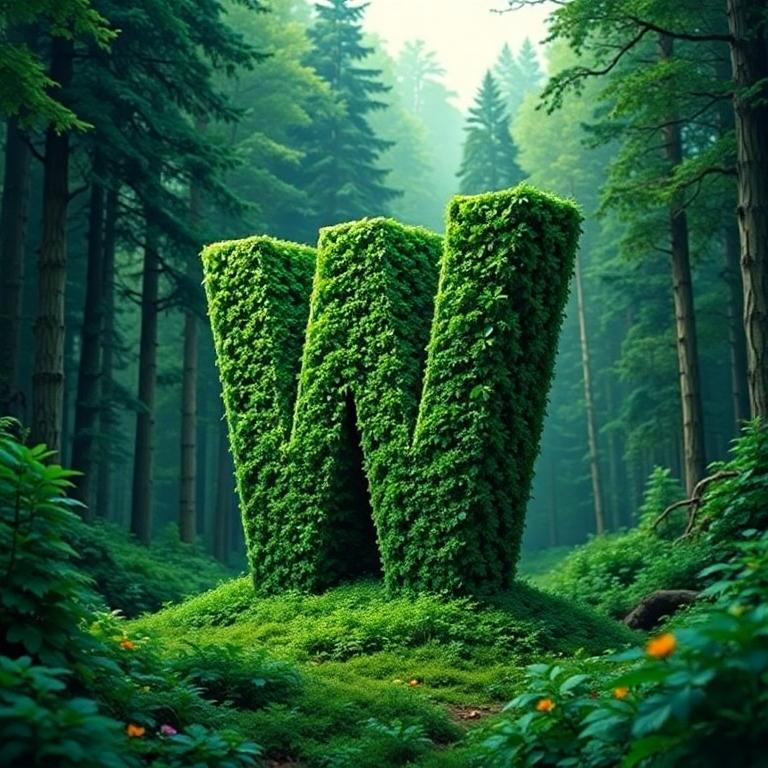 Forest — letter W