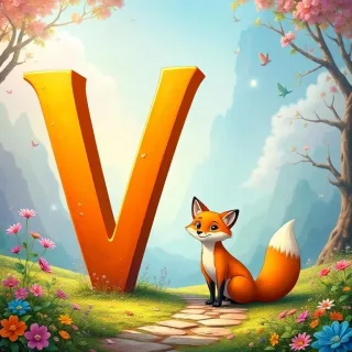 Fox — letter V