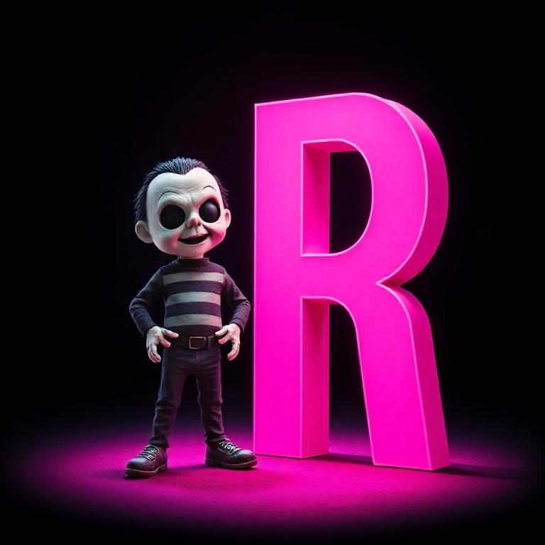 Freddy Krueger — letter R