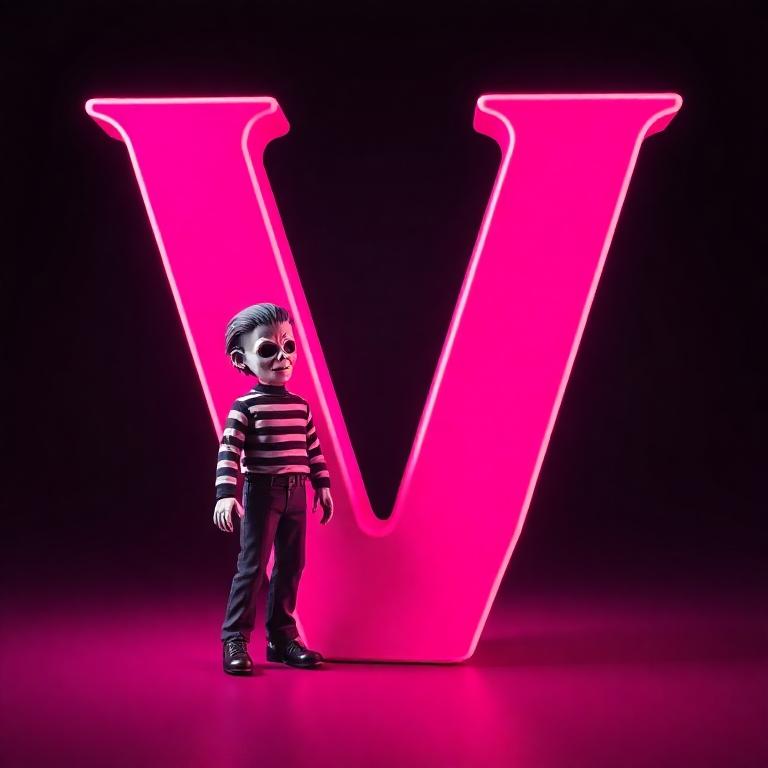Freddy Krueger — letter V