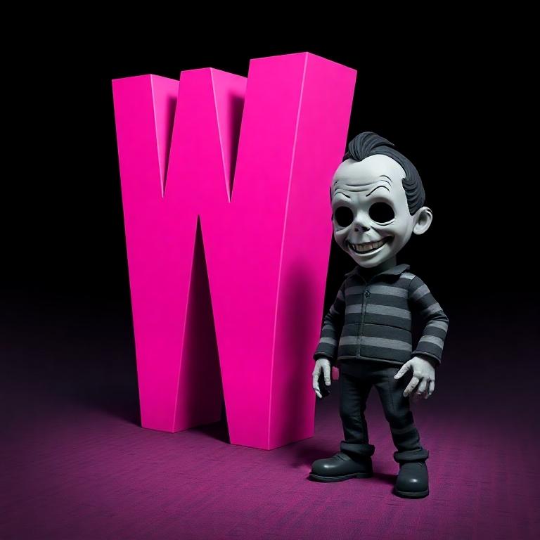 Freddy Krueger — letter W
