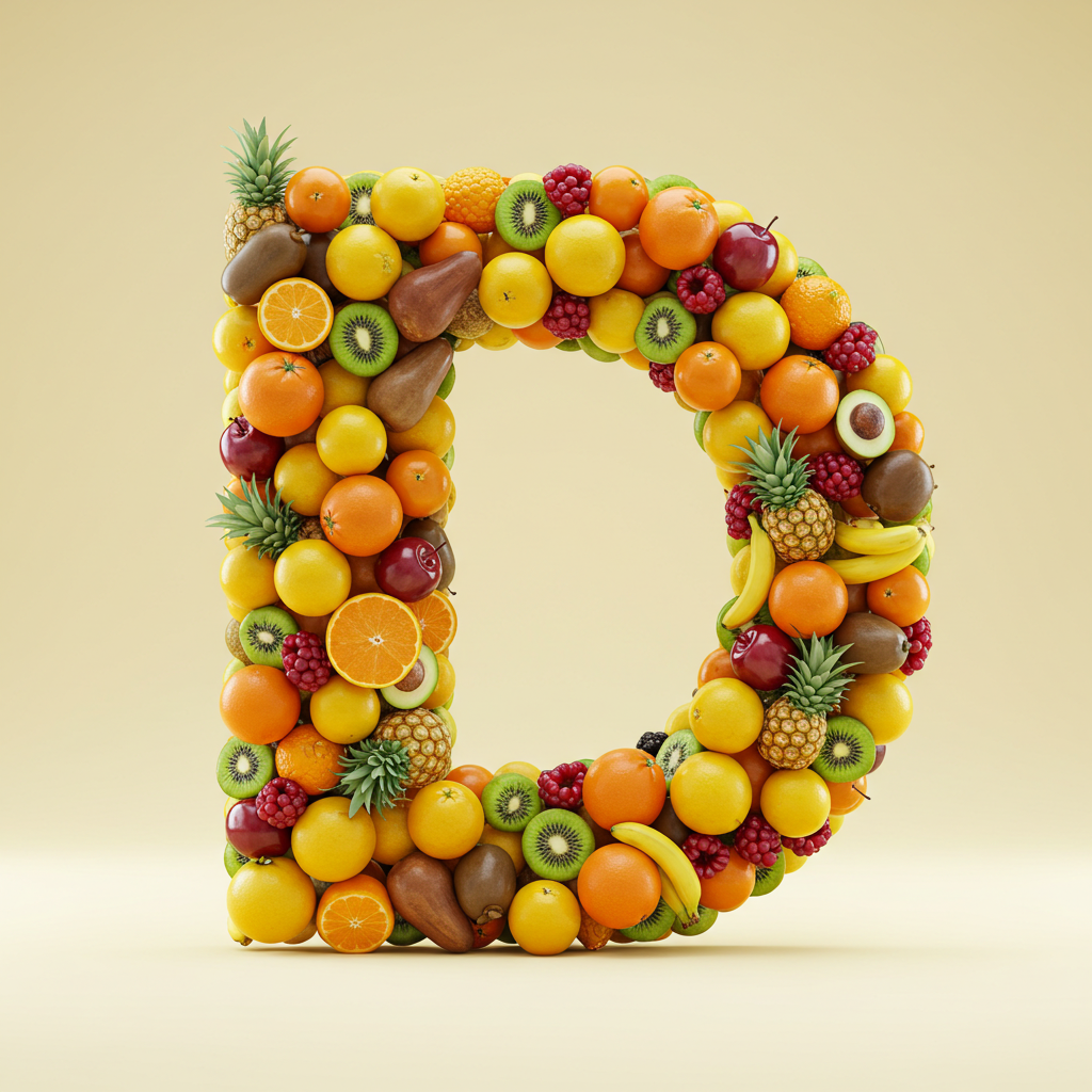 Fruit 2 — letter D