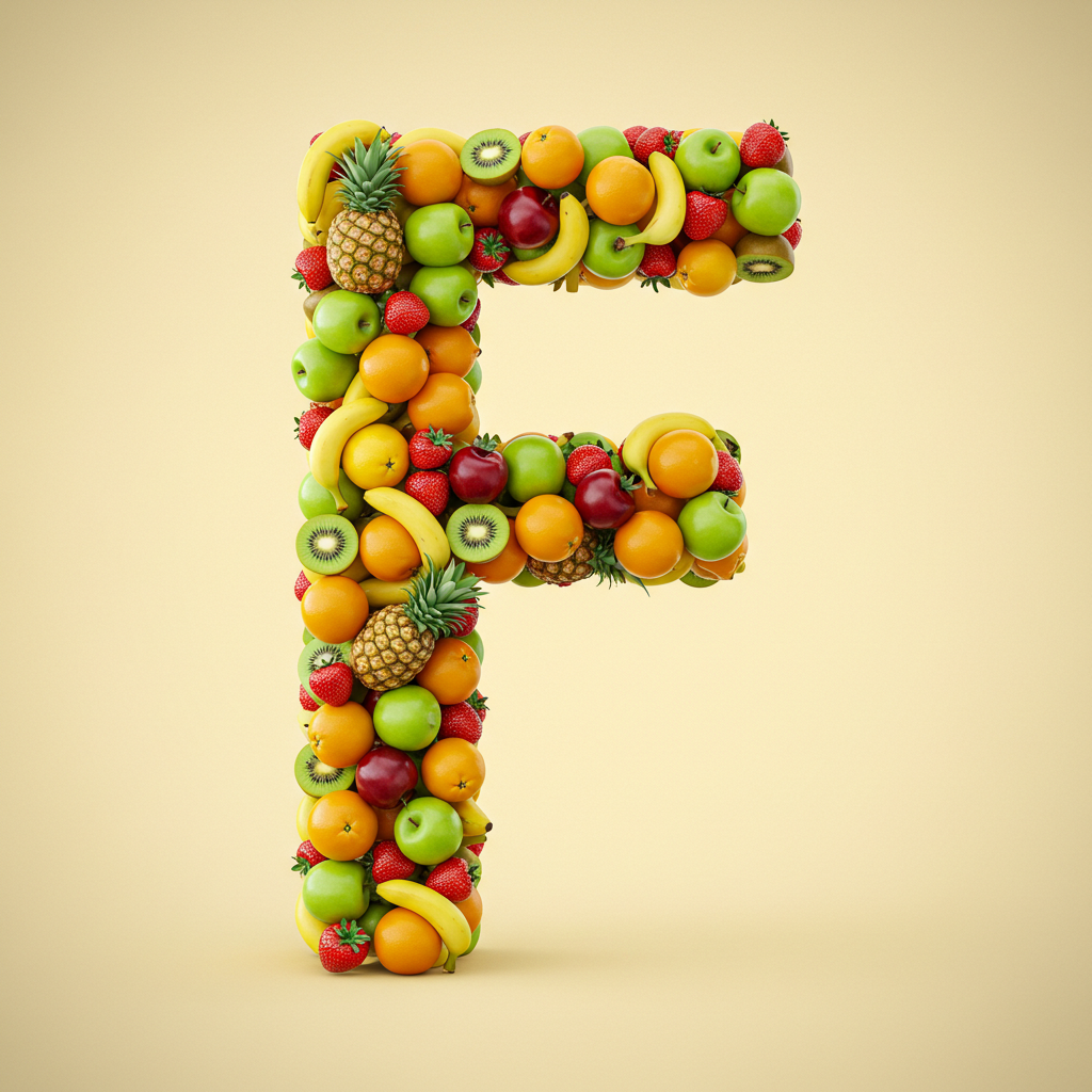 Fruit 2 — letter F (variant 2)
