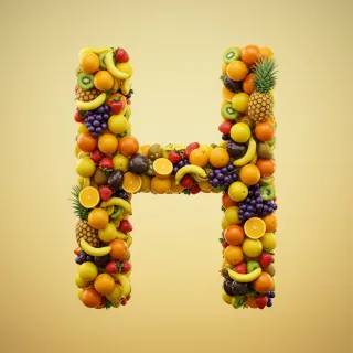Fruit 2 — letter H