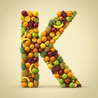 Fruit 2 — letter K (variant 2)