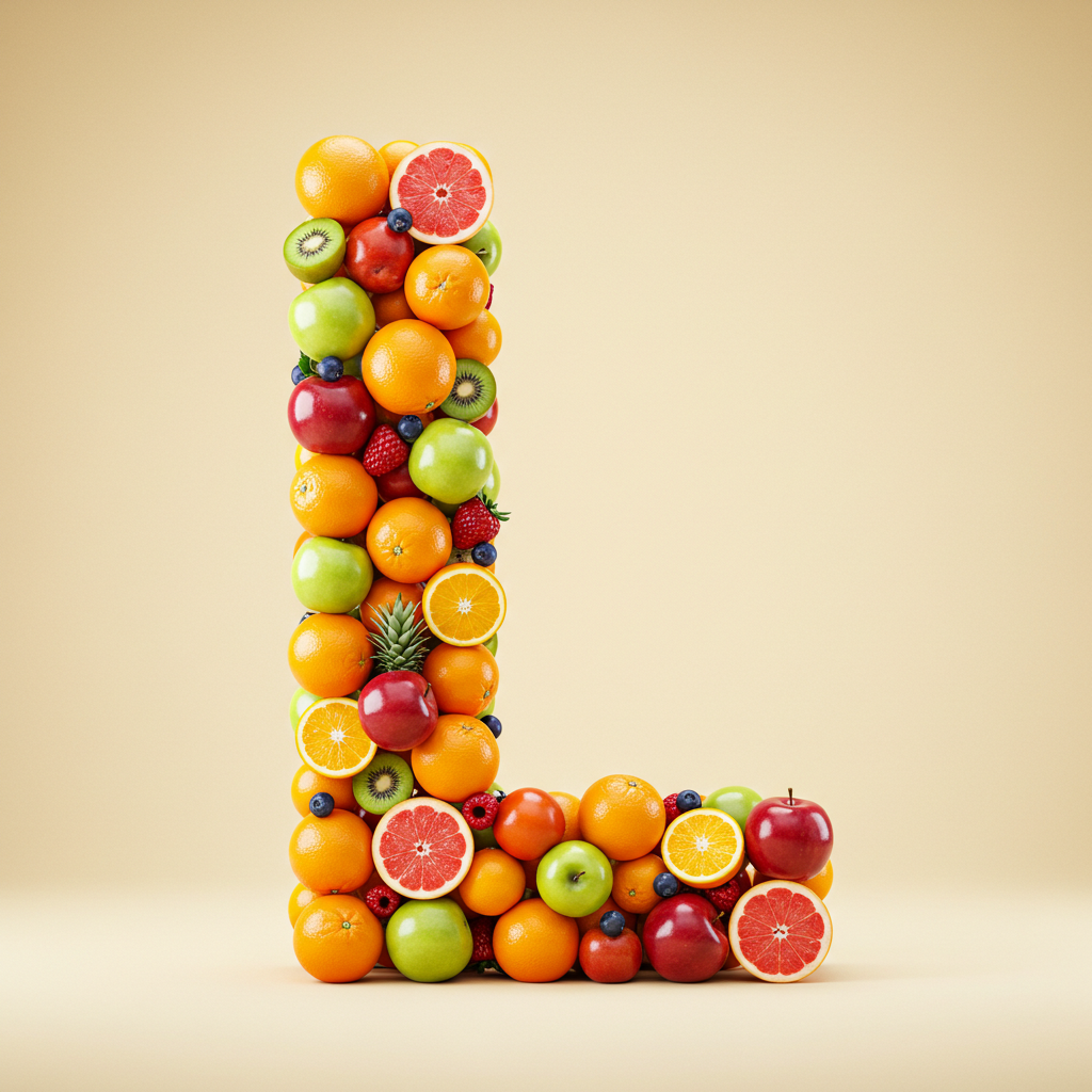 Fruit 2 — letter L (variant 2)