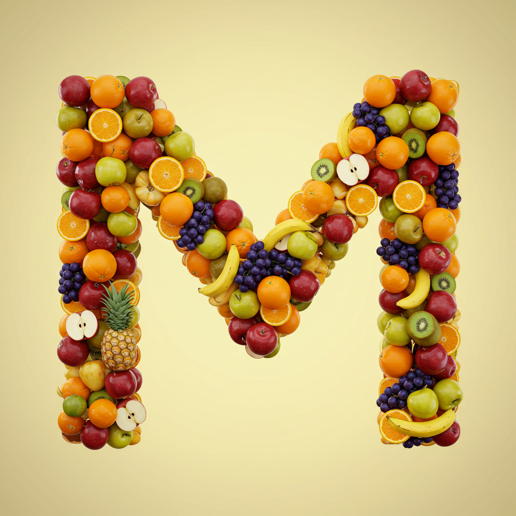 Fruit 2 — letter M
