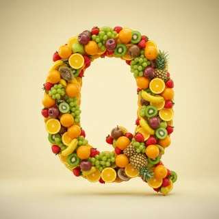 Fruit 2 — letter Q