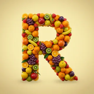 Fruit 2 — letter R