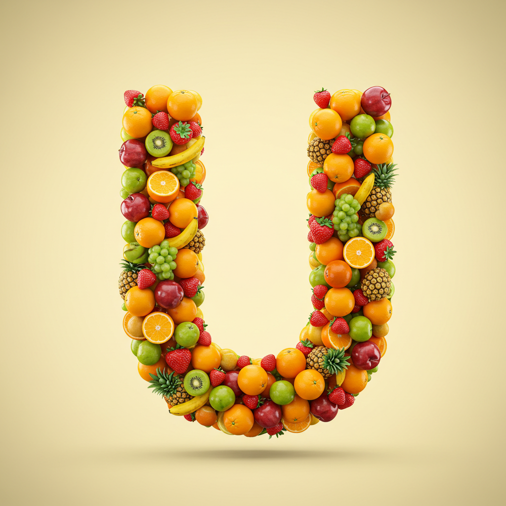 Fruit 2 — letter U (variant 2)