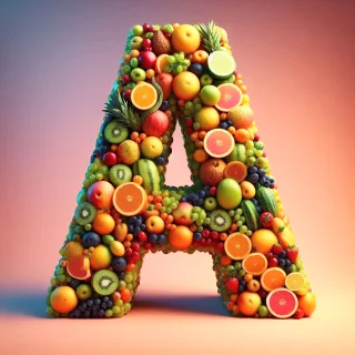 Fruit — letter A