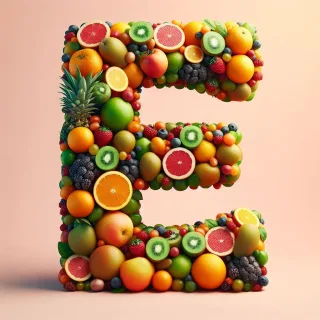 Fruit — letter E (variant 2)