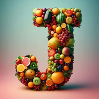 Fruit — letter J (variant 2)