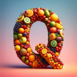 Fruit — letter Q