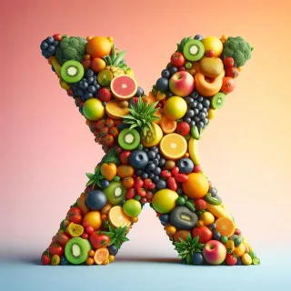 Fruit — letter X (variant 2)