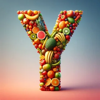 Fruit — letter Y (variant 2)
