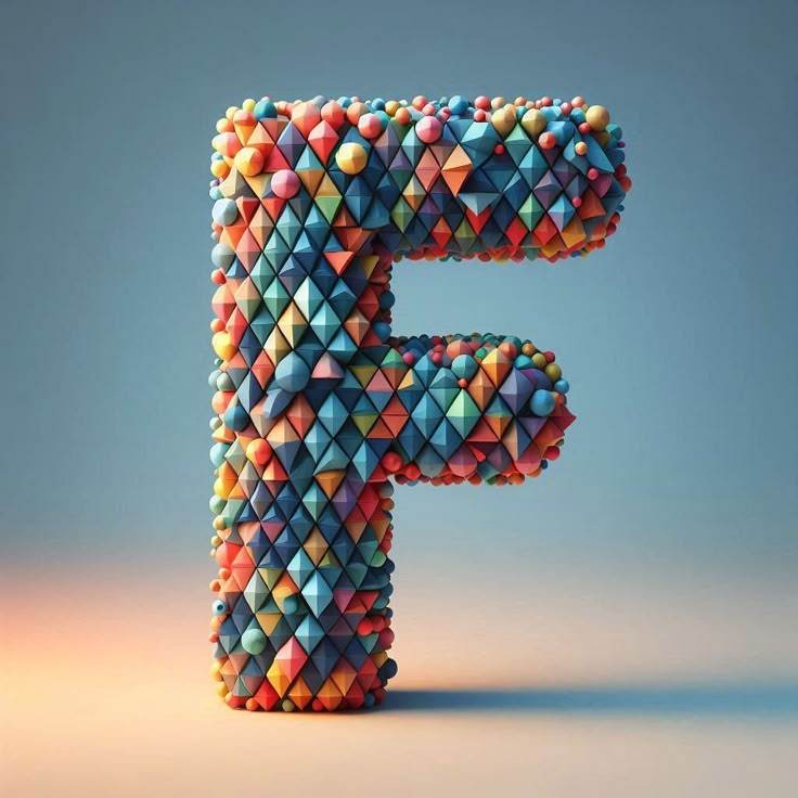 Geometric shapes — letter F