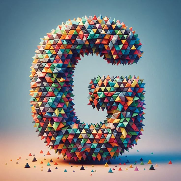 Geometric shapes — letter G (variant 2)