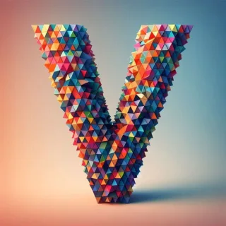 Geometric shapes — letter V