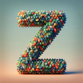 Geometric shapes — letter Z