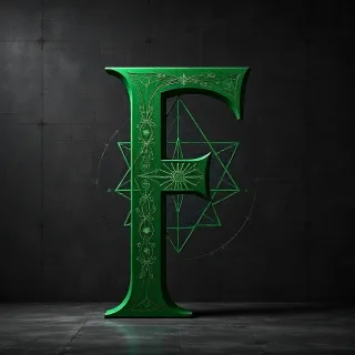 Geometric — letter F